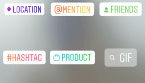 Instagram Product Sticker Example