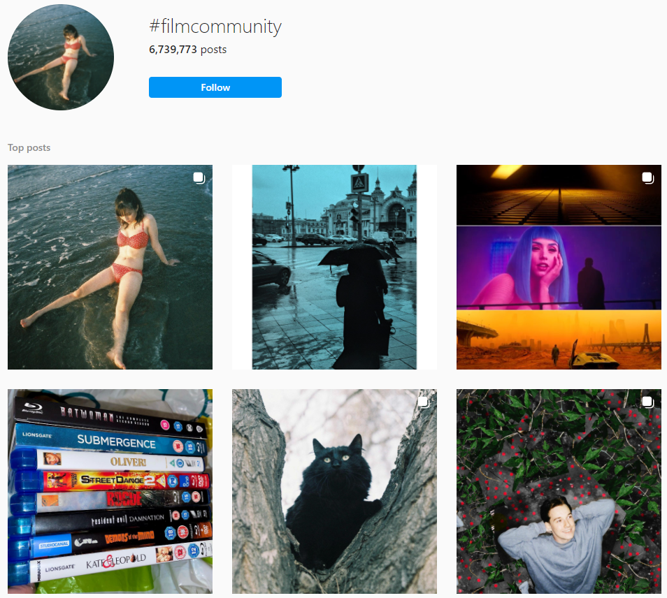 instagram hashtags for analog photography